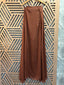 Brown Strapless Long Dress