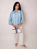 Embroidered Collar Blouse