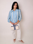 Embroidered Collar Blouse