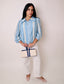 Embroidered Collar Blouse