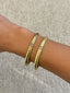 Gold Single Stone Bangle