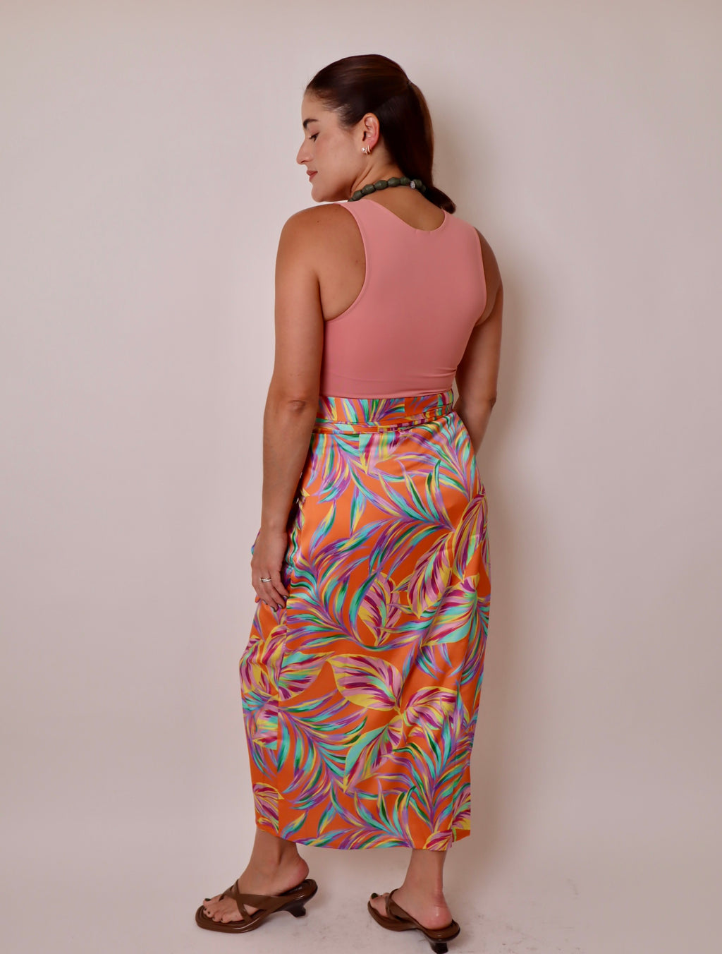 Palms Wrap Skirt