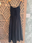 Black Thin Straps Long Dress