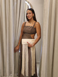 Serena Halter Dress Brown