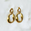 Gold Double Circle Earring