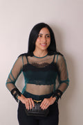 Amelie Blue Blouse