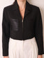 Black Sequins Crop Jacket