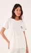 White Embroidered Sun Top