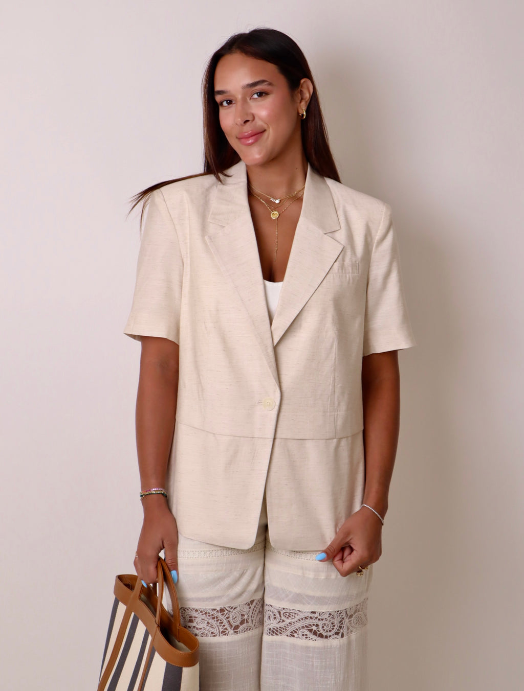 Short Sleeve Blazer