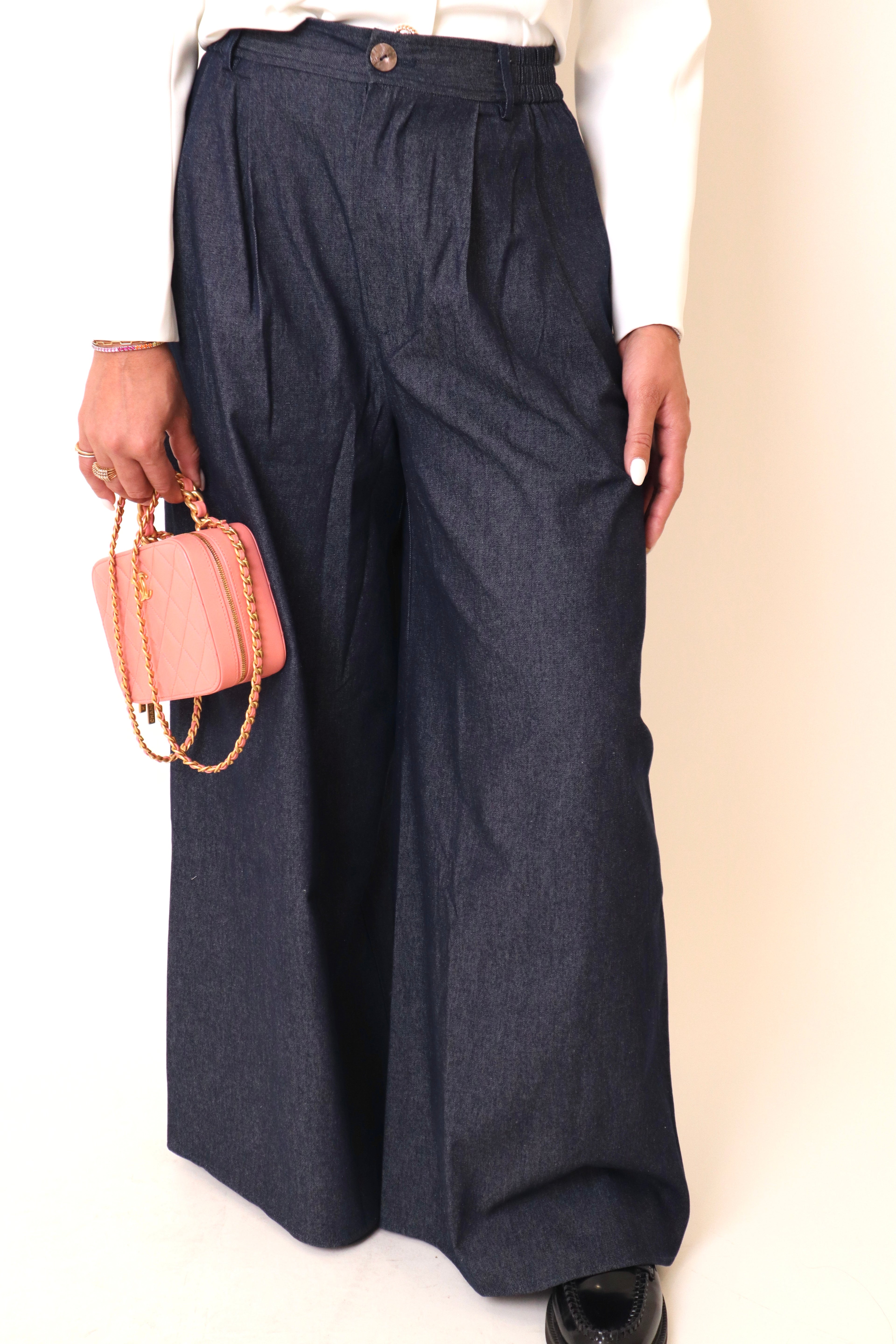 Wide Leg Denim Pant