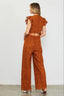 Rust Crochet Jumpsuit