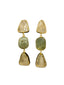 Three Gemstones Earrings