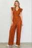 Rust Crochet Jumpsuit