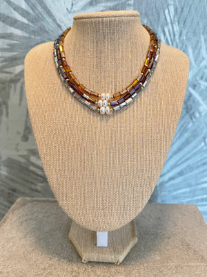 Pearls & Crystals Necklace
