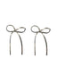 Silver Bow Earrings