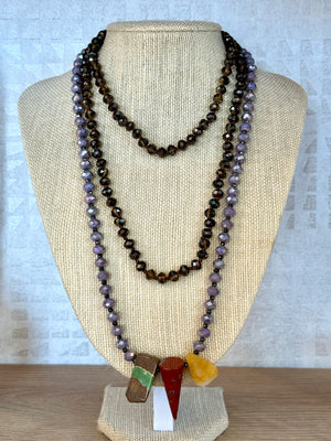 
            
                Load image into Gallery viewer, Stones Long Necklace
            
        