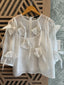 Sheer Pearls Bows Design Top