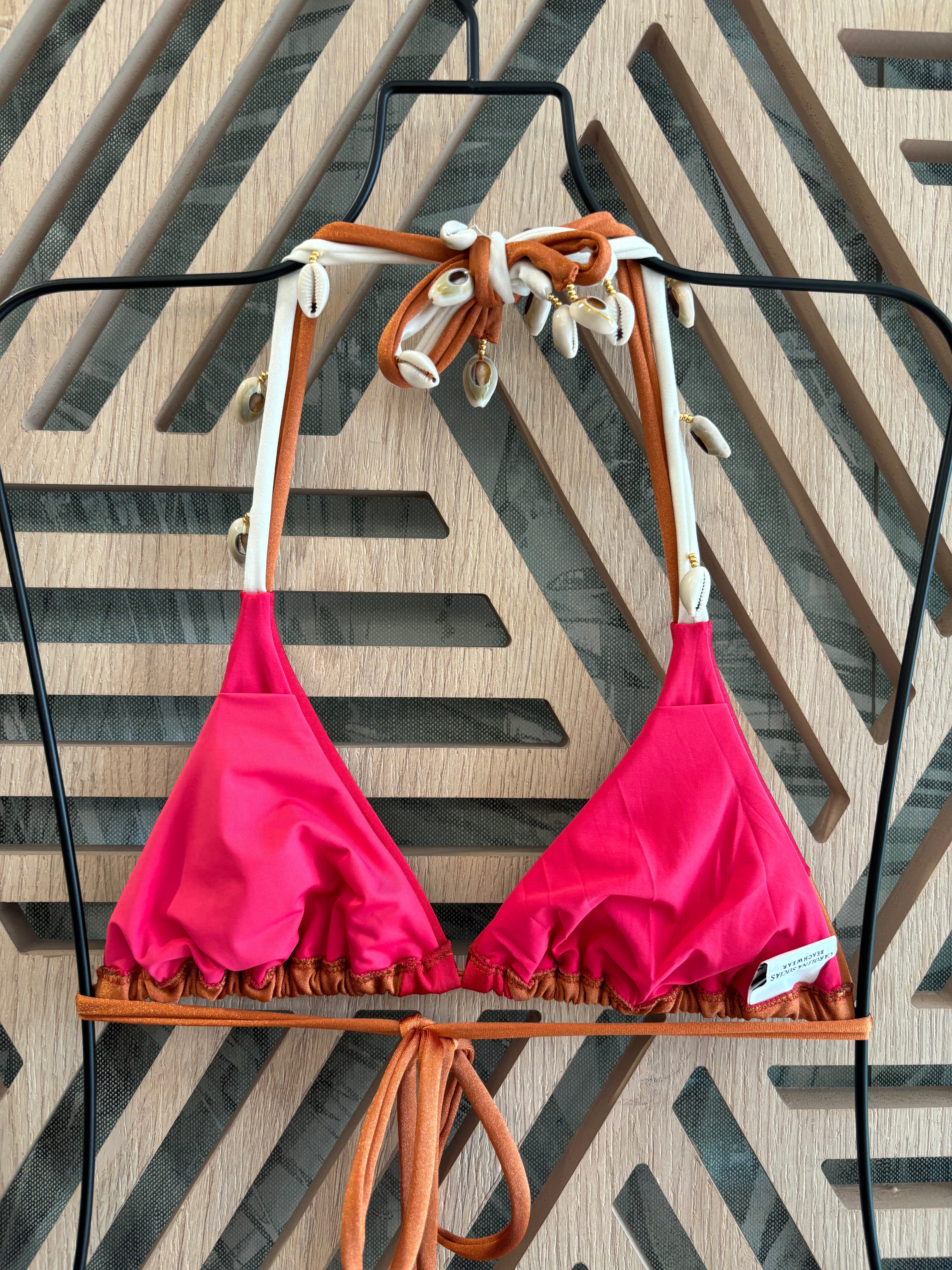 Classic Bikini Top - Cherry/Copper
