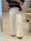 White High Waist Denim Pant