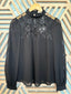 Black Embroidered Blouse