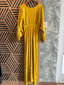 Gold Satin Long Dress