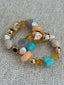 Blue & Neutral Beads Bracelet