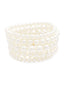 Layered Mixed Pearl Beaded Stretch Bracelet