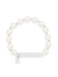 Metal Bar Pearl Stretch Bracelet