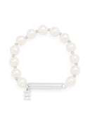 Metal Bar Pearl Stretch Bracelet