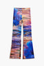 Fluid Water Print Trousers