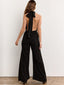 Black Shiny Jumpsuit