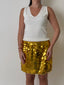 Gold Disco Mini Skirt