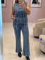 Bejeweled Denim Jumpsuit