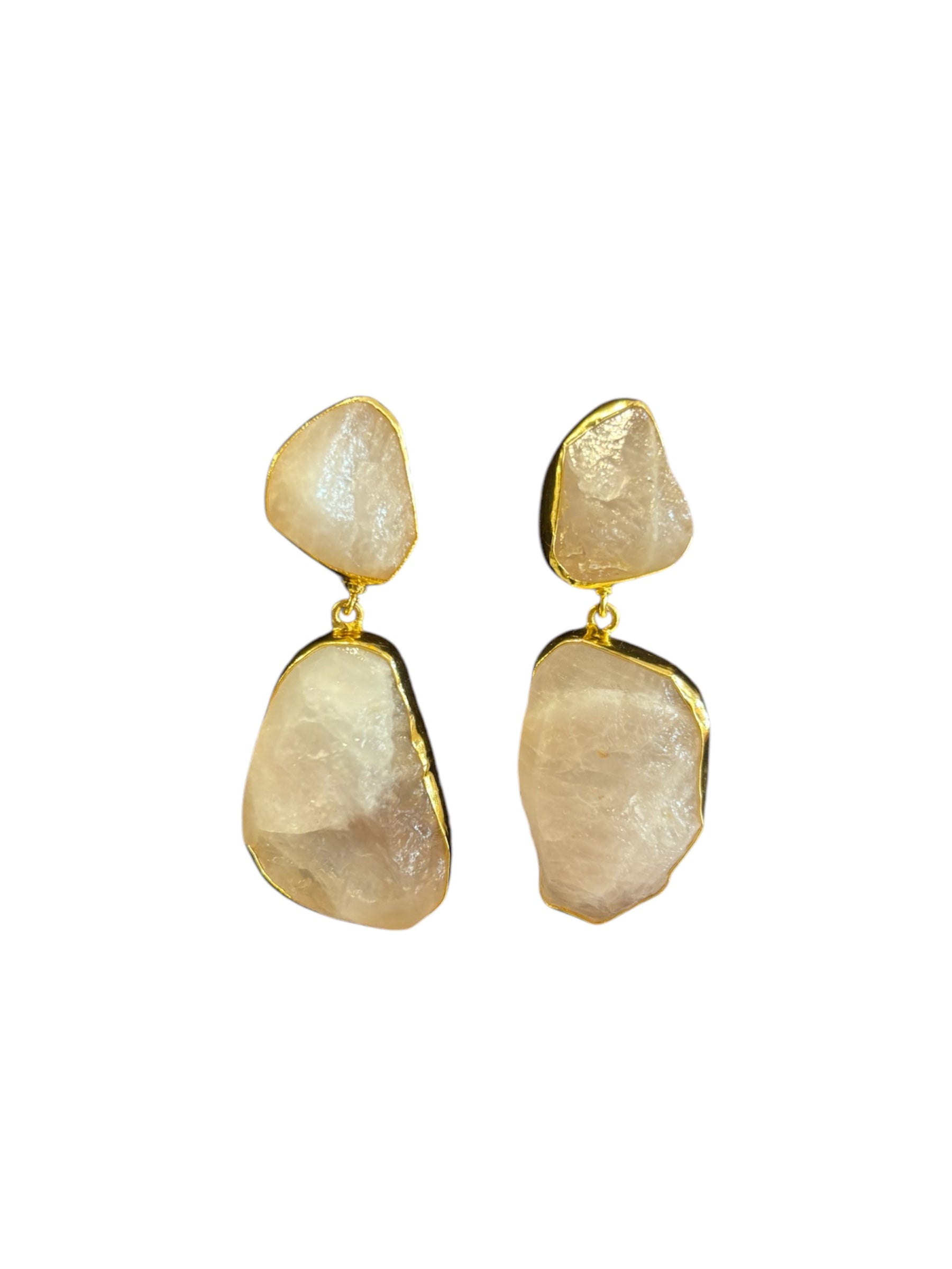 Quartz Double Earrings
