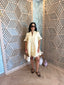 Eyelet Short Sleeve Mini Dress