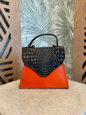 Orange Textured Bag