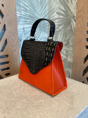 Orange Textured Bag