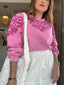 Pink Embroidered Top/Sweater