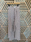 White and Burgundy Print Sarong