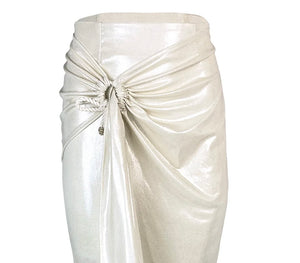 White Pearl Mini Skirt