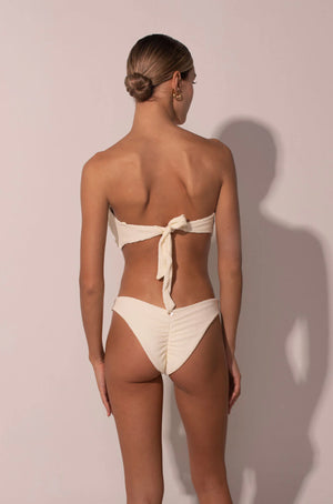 Ivory Scrunchie Bikini Top