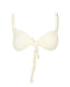 Ivory Scrunchie Bikini Top