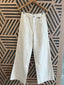 White High Waist Denim Pant