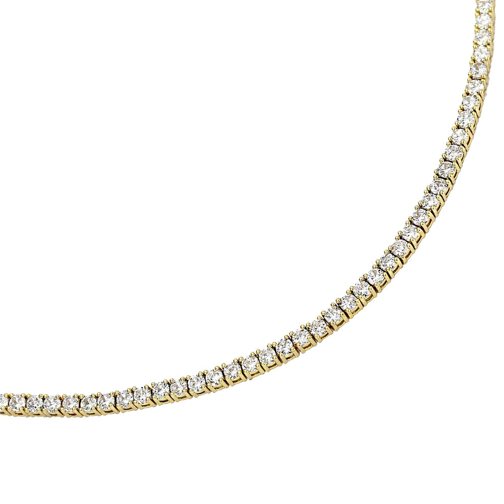 
            
                Load image into Gallery viewer, Gold Tennis Necklace
            
        