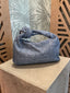 Denim Criss Cross Hand Bag