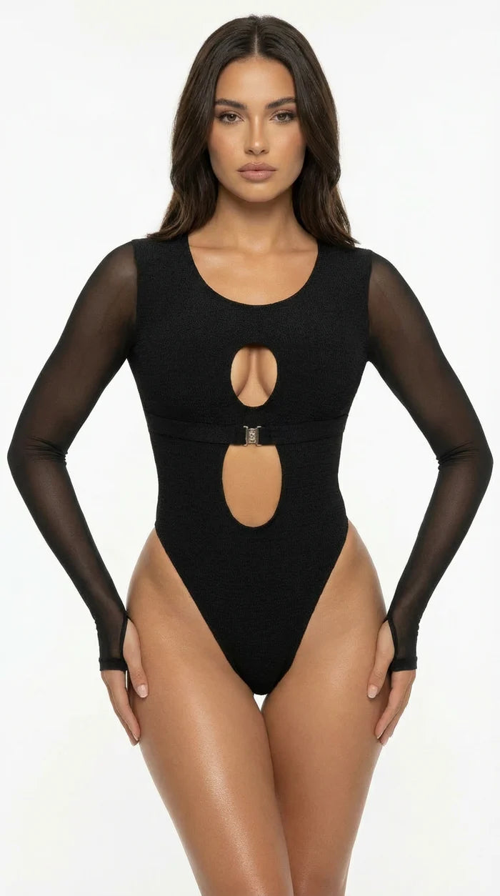 Moxie One Piece High Leg