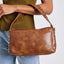 Cognac Studs Hand Bag