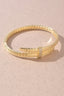 Gold Plated Lock Bangle Bracelet