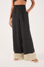 Black Print Long Pant