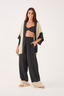 Black Print Long Pant